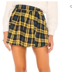 NWT Superdown // Evy Pleated Buckle Skirt